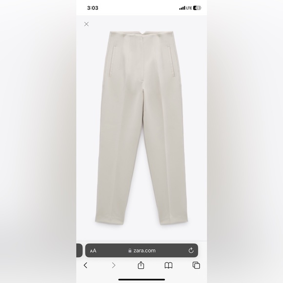 White high waisted trousers - Picture 2 of 2